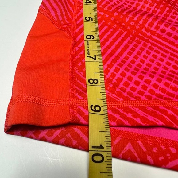 Adidas Climalite Techfit Compression Shorts Pink & Orange Abstract Womens Small - Picture 4 of 6